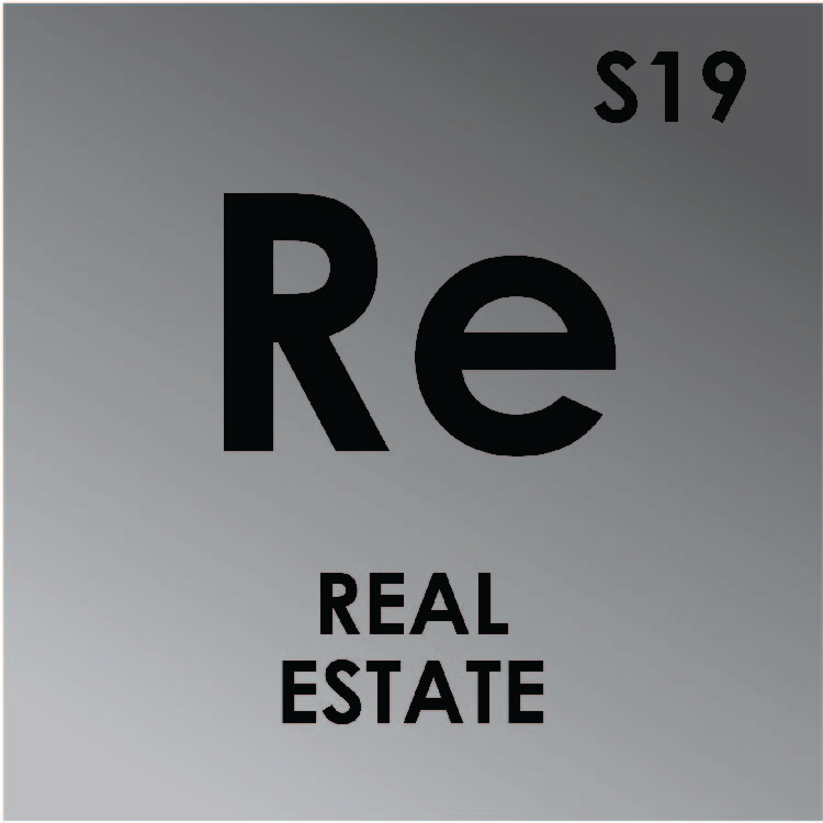 periodic table icon of real estate