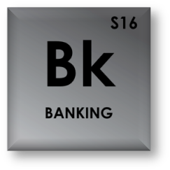periodic table icon of banking