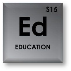 periodic table icon of education