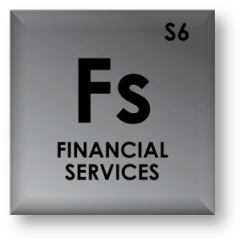 periodic table icon of financial services
