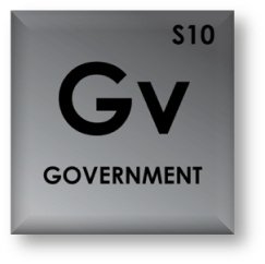 periodic table icon of government
