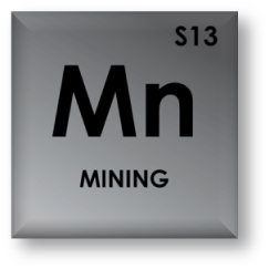 periodic table icon of mining