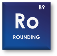 periodic table icon of rounding