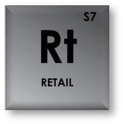 periodic table icon of retail
