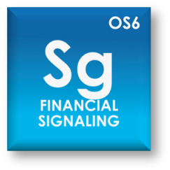 periodic table icon of financial signaling