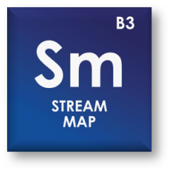periodic table icon of stream map