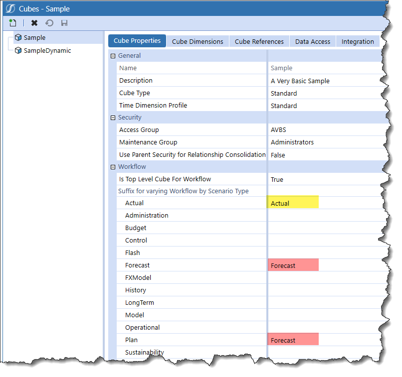 onestream user interface with cubes
