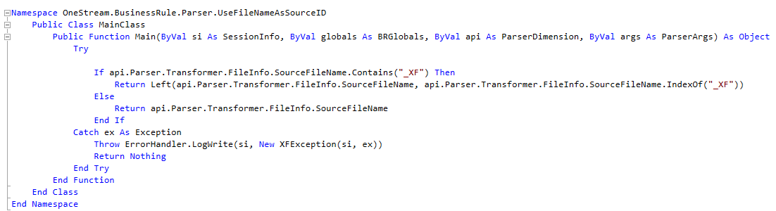 screenshot of code