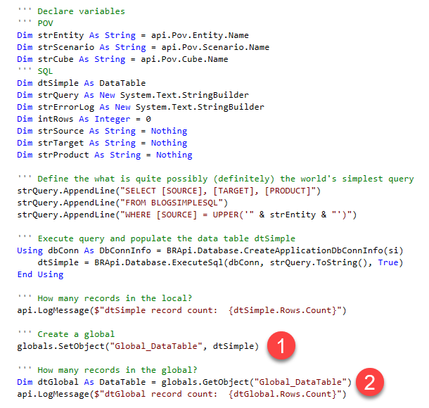 screenshot of code