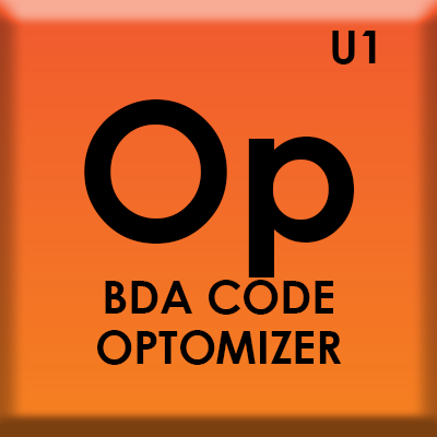 periodic table icon of bda code optomizer