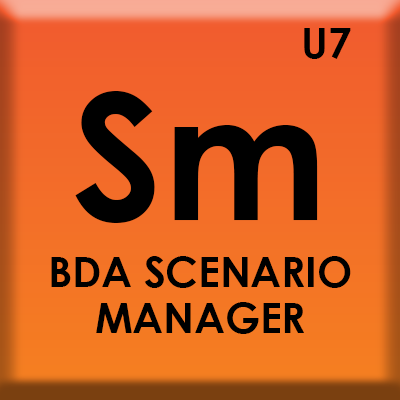 periodic table icon of bda scenario manager