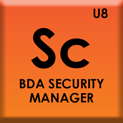 periodic table icon of bda security manager