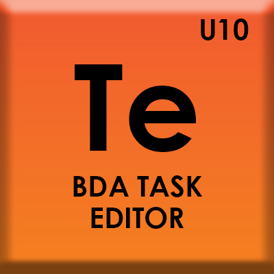 periodic table icon of bda task editor