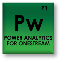 periodic table icon of power analytics for onestream