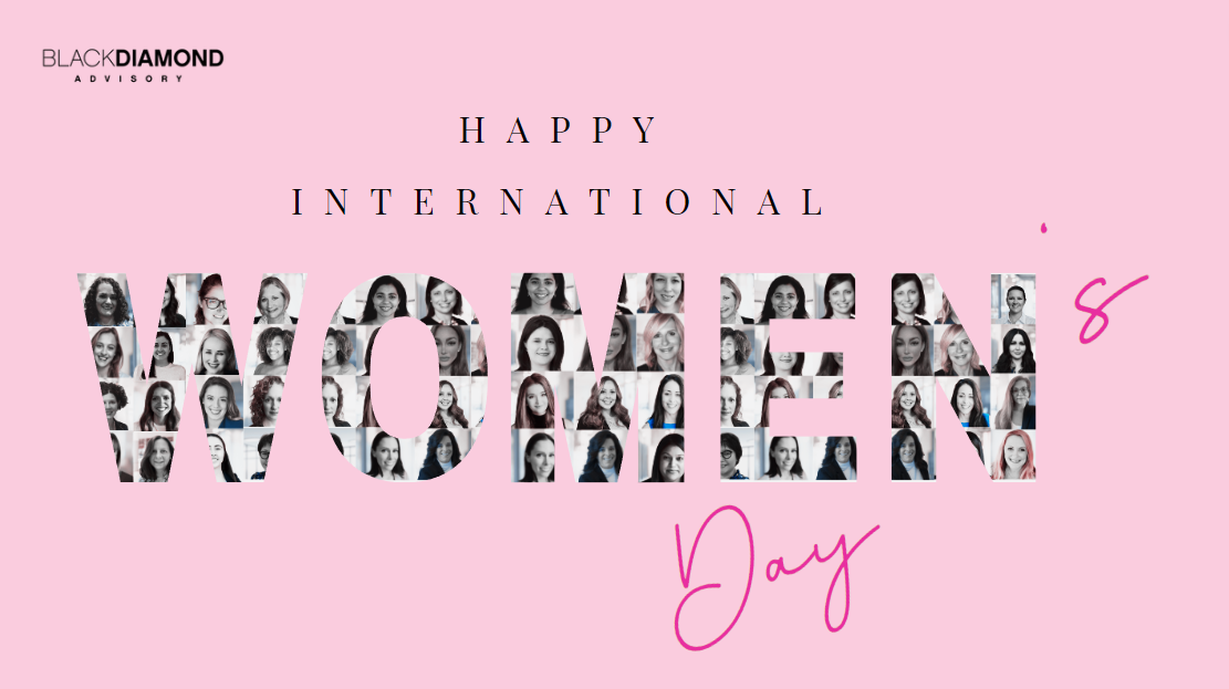 pink international women's day graphic