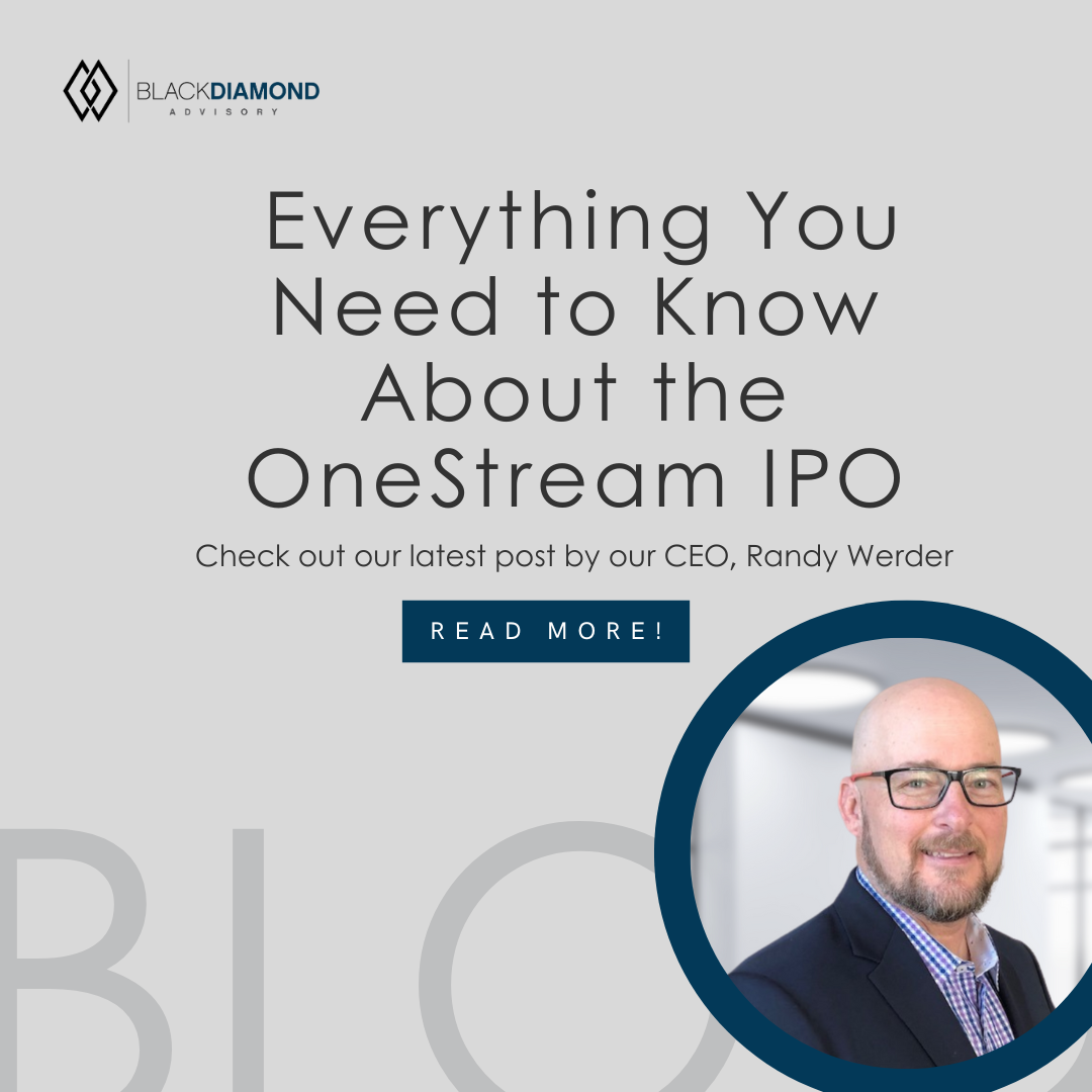 randy werder headshot with title everything you need to know about the onestream ipo