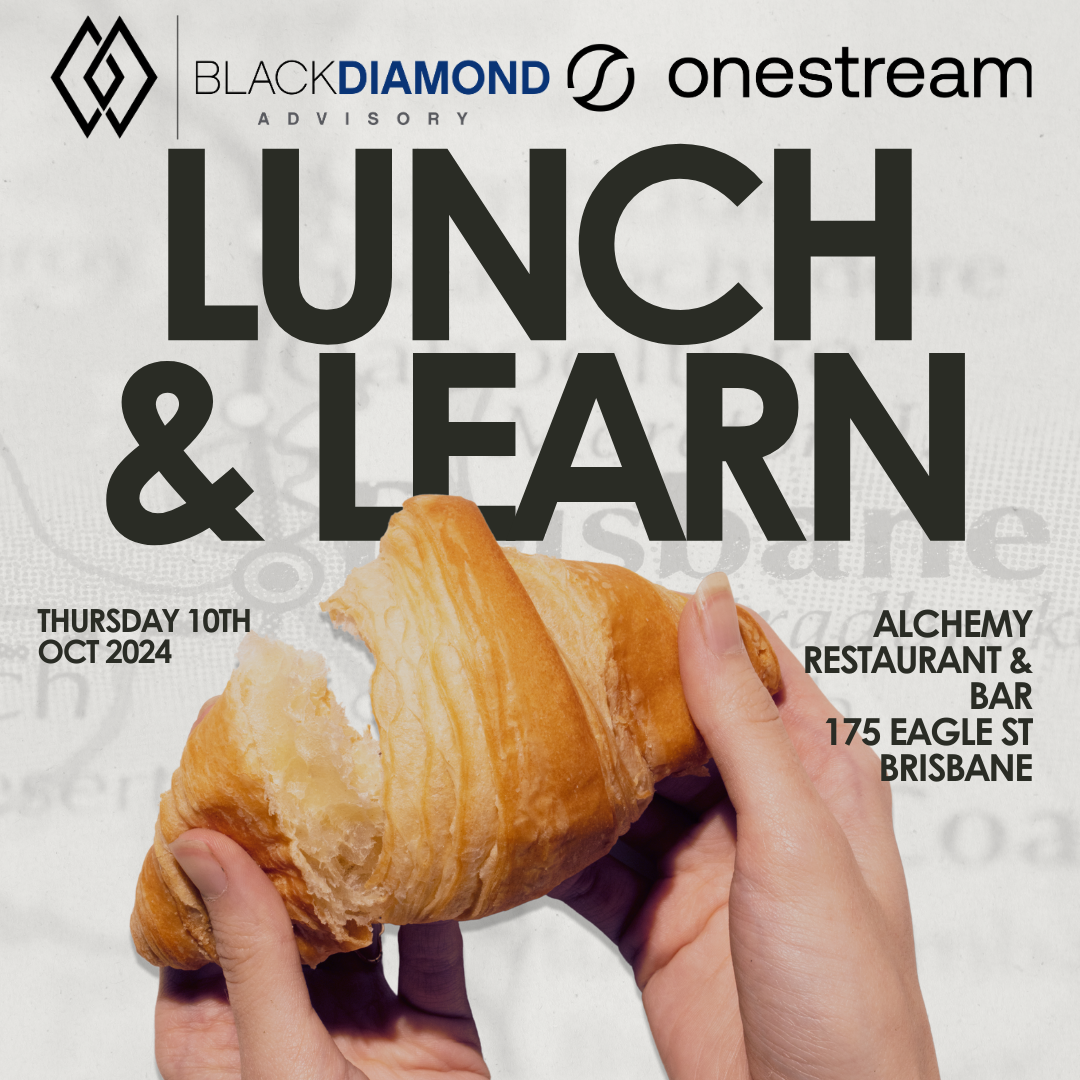 textured map background with two hands pulling apart a croissant with title lunch and learn alchemy restaurant and bar